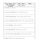 Bricks Reading 100 Level 1 Unit 6 본문 Unscramble Homework 이미지