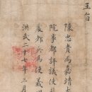 1394 | 조선 태조 삼년 왕지, 1394년 최전방 의주로 향했던 개국공신의 사령서