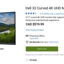 Dell 32inch curved monitor(델 모니터) - 1주일 사용 $400 이미지