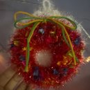 코바늘 손뜨개 | 크리스마스 수세미&amp;티코스터/크리스마스 소품 코바늘❤️🎄 유투브따라하며 만드는 코바늘 손뜨개 후기:)