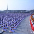 태국 정부ㆍ불교계 공동 10만 승려 집단 수계의식 봉행 이미지