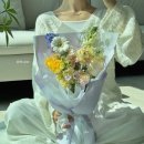 군자역 꽃집 '뮤엘플라워' | 봄 느낌 물씬 나는 풍성한 꽃다발 추천