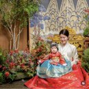 짝호텔 | 신라호텔 팔선 샤론룸 화조도 2단 생화 돌잔치 후기