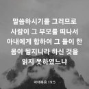 마태복음 19장5절~6절 이미지