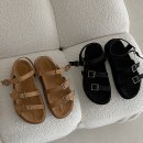 5515스웨이드더블스트랩샌들 이미지