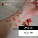 준 란제리 | 코숏진주코랄 베어쥬시오 비교 란제리 코랄리아 로프리콧 발색비교