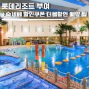 클라라한옥민박 | 롯데리조트 부여ㅣ아쿠아가든 수영장 무제한·조식·캐릭터 스위트룸+숙소세일페스타 할인쿠폰 더블할인...