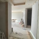 월  평 | 고촌 힐스테이트 울퉁불퉁한 벽보수 &amp; 아트월 평탄화 평 몰딩 커튼 박스 커팅까지!