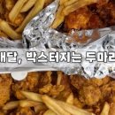 박스터지는 두마리치킨 이미지
