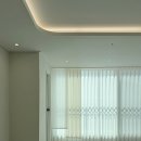 전주린넨 | 정읍 신성미소지움, 커튼 위에 얹은 린넨 패널블라인드 &amp; 린넨 허니콤 스타일링