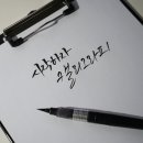수채화 캘리그라피 초급 이미지