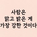 [마인드] 사람은 맑고 밝은 게 가장 강한 것이다 이미지