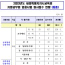 2023 세종시교육청 지방공무원 임용시험 경쟁률 이미지