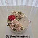 특별한날 손글씨 | 전주 송천동 떡케이크 | 백설기 앙금플라워 케이크 재주문 후기 (손글씨 레터링 서비스)