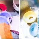 쏟아지는 컵 이미지