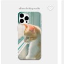쟈기들아 고양이 얼글 짱박혀있는 핸드폰케이스 어때??? 아니면 다른 컨셉도 있어 괜찮으면 뭐가 좋을지도 말해주고 갈래????? 이미지