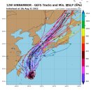 11호 태풍 힌남노 최신 예상 경로 / 약간의 다행 이미지