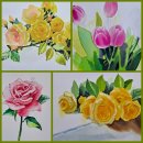 힐링수채화&데생 이미지