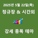(주)코리아엠에스약품 | 2025년 5월 22일(목) 정규장/시간외 종목 및 테마