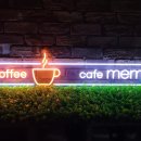 플렉스 PC cafe | [네온사인 주문제작] 메모하면서 커피한잔! 카페 메모 제작 후기.