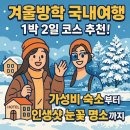 매월카도우미 | 겨울방학 국내여행 1박 2일 코스 추천! 가성비 숙소부터 인생샷 눈꽃 명소까지