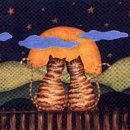 나무 밑 고양이 이미지