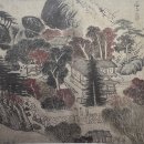 [옛 그림속 우리나무] 정선 ＜청풍계(淸風溪)＞ 속 단풍나무 이미지