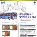 수송시설 이용보호에 관한 안내 및 국가유공자 버스 할인 이용 승차증명서 안내 (2013.03 기준) 이미지