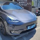 수영무도장 | 부산 수영구 덴트 테슬라 모델y 페인트 손상된 덴트 복원 후기