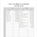 2024 서산시협회장기 수입.지출 내역서 이미지