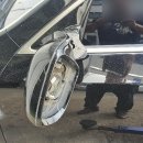 오토바이 신호위반 에쿠스차량 사고로 인한 에쿠스정비 수리 이미지