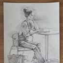 뎃생, 연필인물화 이미지