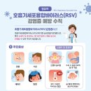 호흡기세포융합바이러스(RSV) 감염증 예방 수칙 이미지