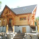 숲속의 통나무집 이미지