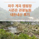 파주 계곡 캠핑장 시즌온 &amp; 근처 카페더벙커 내돈내산 후기