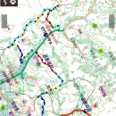 백두 용암 영남단맥 안기동~용암지맥~안기산~저수산(향교산)~경일고~영남산~칠층전탑~월영교 이미지