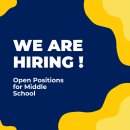 Dalat is hiring-Open Positions for Middle School. 이미지