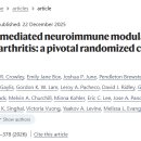 전침(vagus nerve stimulation) 류마티스 관절염 염증 치료 효과 2026 네이처!! 이미지