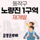 지에스25 뉴첨단지구점 | 노량진 뉴타운 대장 1구역 투자분석 - 재개발 입주권 매물 시세, 프리미엄은?