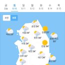 오늘의 날씨🌞☔️☃️, 2024년 8월 10일 토요일 이미지