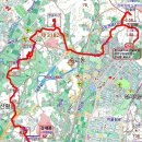 묘하나골산55깃대봉52(△서울325)영주산62산황산40금봉산30용구리산44영글이산84도당대산82차돌봉58깃대봉65△서울410)/경기고양 이미지