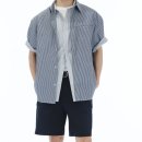 H&M 흐앤므 시어서커 루즈핏 여름 반팔 데일리 셔츠 피팅