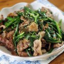 부추랑 삼겹살 이미지