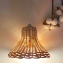 라탄 전등갓 짜기 이미지