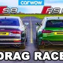 Audi S8 v Audi RS6 - DRAG RACE / 결과가 의외네요 이미지