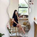 11545-01-52-34 | 라코스테 미니 피케 슬림핏 원피스 36 사이즈 | 네이비 원피스 코디