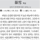 한자해설, 폭설(暴雪) 이미지