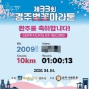 (주)세아베스틸복지센타 | 2026 제33회 경주벚꽃마라톤 10KM 생생 후기, 꽃비 속을 달린 4월의 기록
