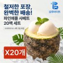 배송 상태에 만족했다는 파인애플 샤베트 실구매 후기
