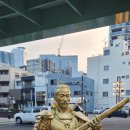 참수당한 도요토미 히데요시 동상 이미지